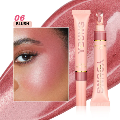 Sombra, Iluminador e Blush de Esponja