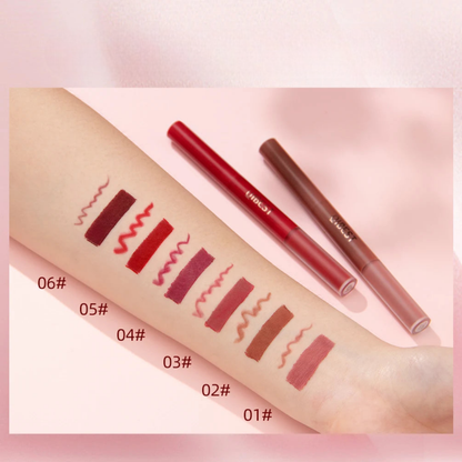 BATOM LÍQUIDO MATTE + DELINEADOR LABIAL QIBEST