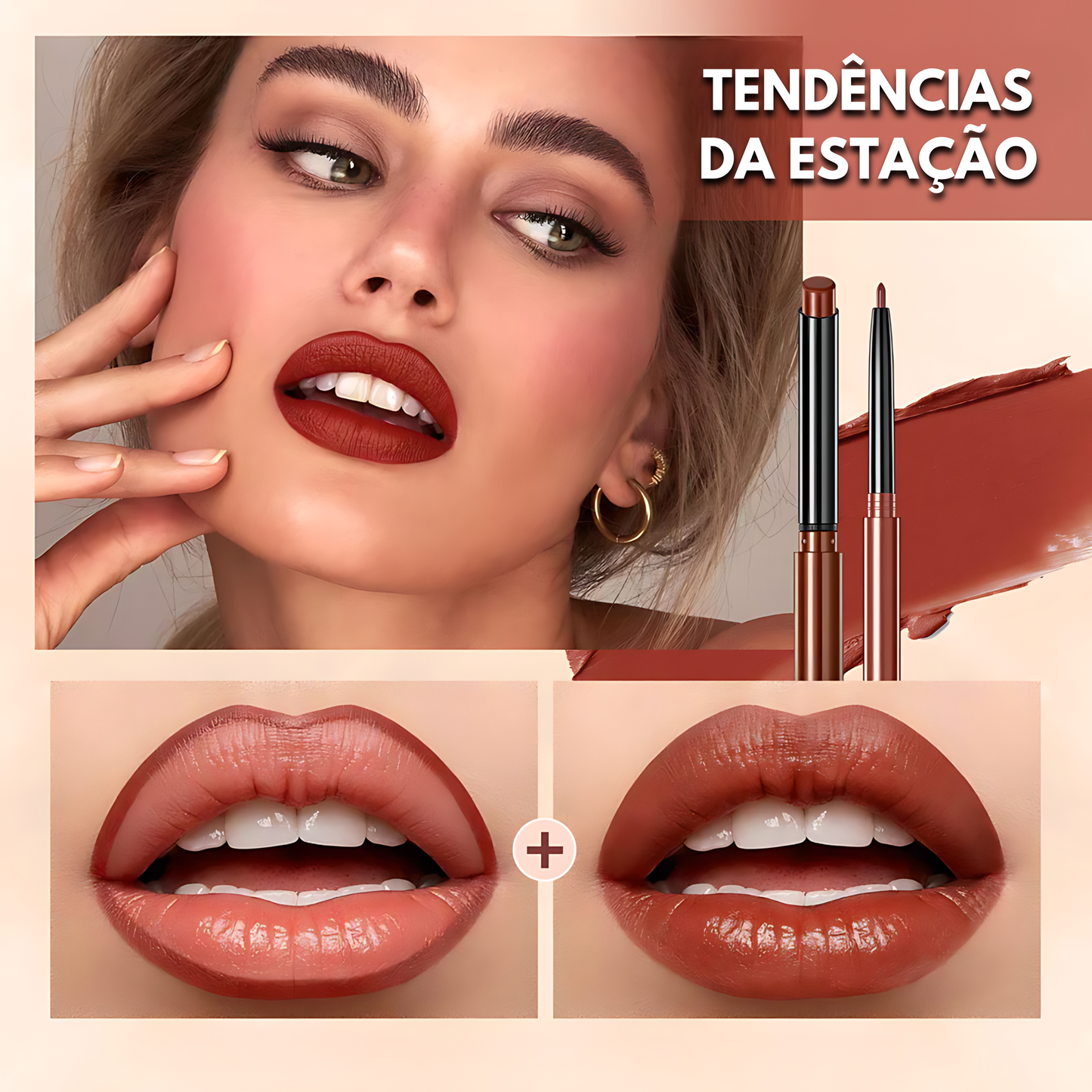 Batom Nude Matte em Caneta