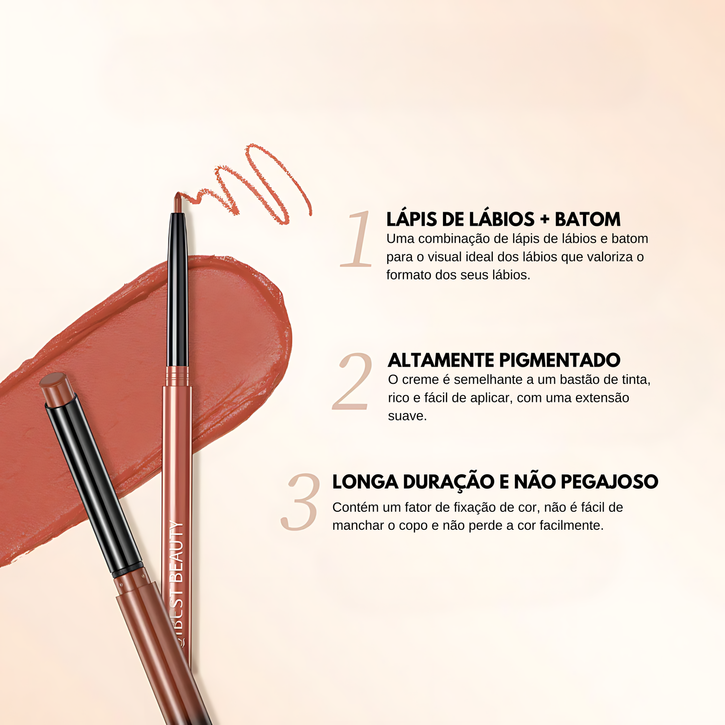 Batom Nude Matte em Caneta