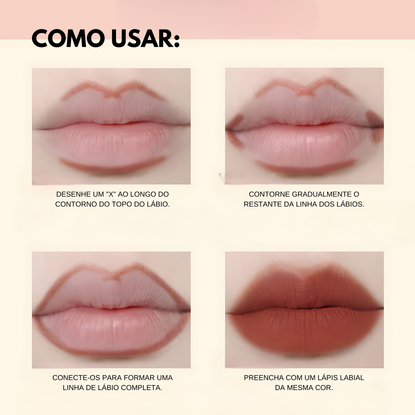 Batom Nude Matte em Caneta