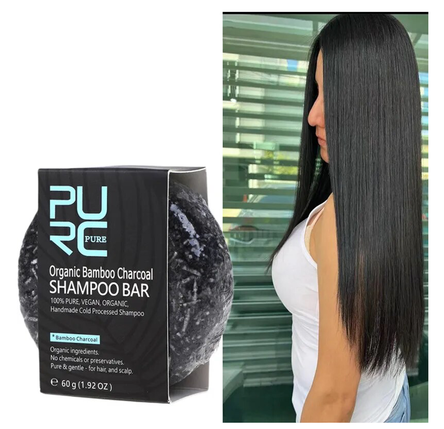 Shampoo Escurecedor de Cabelo e Barba | PurcBlack