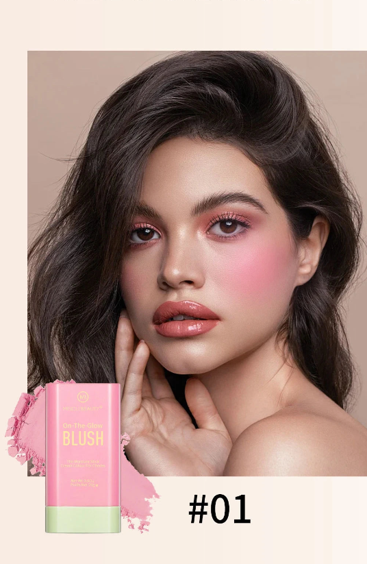 3 em 1: Blush Hidratante para Lábios e Bochechas