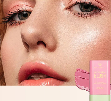 3 em 1: Blush Hidratante para Lábios e Bochechas