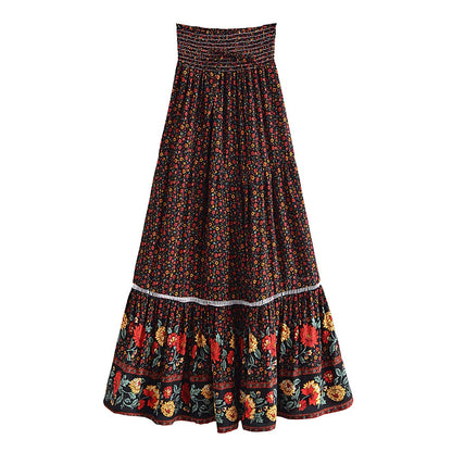 Saia Boho Boêmio Floral